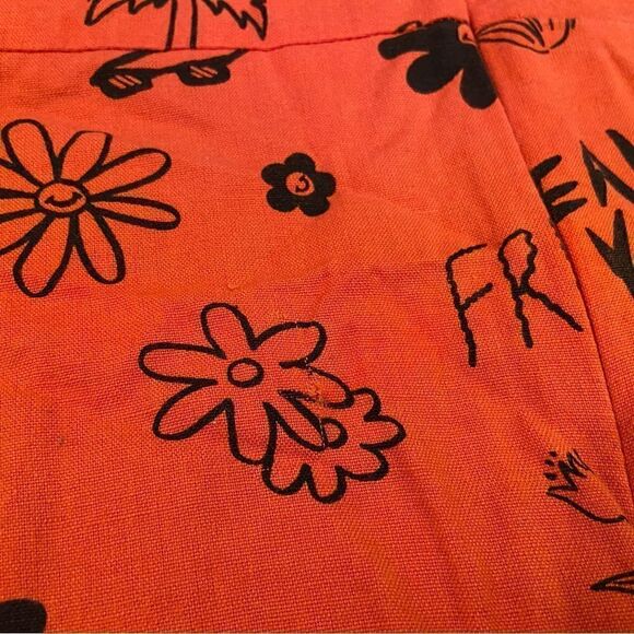 Collusion asos orange tropical fun print dress - Picture 8 of 9